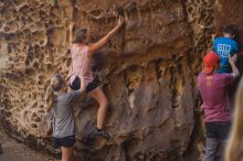 Bouldering in Hueco Tanks on 10/19/2021 with Blue Lizard Climbing and Yoga

Filename: SRM_20211019_1256400.jpg
Aperture: f/2.8
Shutter Speed: 1/125
Body: Canon EOS-1D Mark II
Lens: Canon EF 50mm f/1.8 II