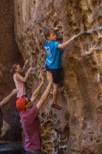 Bouldering in Hueco Tanks on 10/19/2021 with Blue Lizard Climbing and Yoga

Filename: SRM_20211019_1258160.jpg
Aperture: f/2.8
Shutter Speed: 1/200
Body: Canon EOS-1D Mark II
Lens: Canon EF 50mm f/1.8 II