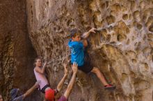 Bouldering in Hueco Tanks on 10/19/2021 with Blue Lizard Climbing and Yoga

Filename: SRM_20211019_1258200.jpg
Aperture: f/2.8
Shutter Speed: 1/200
Body: Canon EOS-1D Mark II
Lens: Canon EF 50mm f/1.8 II