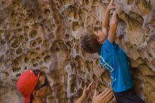 Bouldering in Hueco Tanks on 10/19/2021 with Blue Lizard Climbing and Yoga

Filename: SRM_20211019_1259270.jpg
Aperture: f/2.8
Shutter Speed: 1/320
Body: Canon EOS-1D Mark II
Lens: Canon EF 50mm f/1.8 II