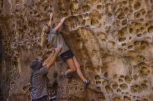 Bouldering in Hueco Tanks on 10/19/2021 with Blue Lizard Climbing and Yoga

Filename: SRM_20211019_1301380.jpg
Aperture: f/2.8
Shutter Speed: 1/200
Body: Canon EOS-1D Mark II
Lens: Canon EF 50mm f/1.8 II