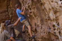 Bouldering in Hueco Tanks on 10/19/2021 with Blue Lizard Climbing and Yoga

Filename: SRM_20211019_1311030.jpg
Aperture: f/2.8
Shutter Speed: 1/160
Body: Canon EOS-1D Mark II
Lens: Canon EF 50mm f/1.8 II