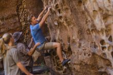 Bouldering in Hueco Tanks on 10/19/2021 with Blue Lizard Climbing and Yoga

Filename: SRM_20211019_1311060.jpg
Aperture: f/2.8
Shutter Speed: 1/125
Body: Canon EOS-1D Mark II
Lens: Canon EF 50mm f/1.8 II