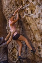 Bouldering in Hueco Tanks on 10/19/2021 with Blue Lizard Climbing and Yoga

Filename: SRM_20211019_1314230.jpg
Aperture: f/2.8
Shutter Speed: 1/160
Body: Canon EOS-1D Mark II
Lens: Canon EF 50mm f/1.8 II