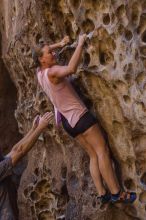 Bouldering in Hueco Tanks on 10/19/2021 with Blue Lizard Climbing and Yoga

Filename: SRM_20211019_1314270.jpg
Aperture: f/2.8
Shutter Speed: 1/200
Body: Canon EOS-1D Mark II
Lens: Canon EF 50mm f/1.8 II