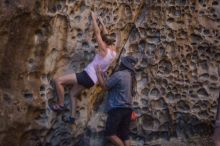 Bouldering in Hueco Tanks on 10/19/2021 with Blue Lizard Climbing and Yoga

Filename: SRM_20211019_1315100.jpg
Aperture: f/1.8
Shutter Speed: 1/500
Body: Canon EOS-1D Mark II
Lens: Canon EF 50mm f/1.8 II