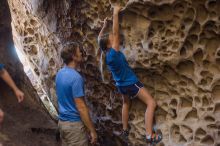 Bouldering in Hueco Tanks on 10/19/2021 with Blue Lizard Climbing and Yoga

Filename: SRM_20211019_1318590.jpg
Aperture: f/2.8
Shutter Speed: 1/160
Body: Canon EOS-1D Mark II
Lens: Canon EF 50mm f/1.8 II