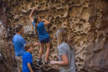 Bouldering in Hueco Tanks on 10/19/2021 with Blue Lizard Climbing and Yoga

Filename: SRM_20211019_1319120.jpg
Aperture: f/2.8
Shutter Speed: 1/125
Body: Canon EOS-1D Mark II
Lens: Canon EF 50mm f/1.8 II