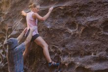 Bouldering in Hueco Tanks on 10/19/2021 with Blue Lizard Climbing and Yoga

Filename: SRM_20211019_1319320.jpg
Aperture: f/2.8
Shutter Speed: 1/100
Body: Canon EOS-1D Mark II
Lens: Canon EF 50mm f/1.8 II