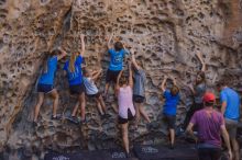 Bouldering in Hueco Tanks on 10/19/2021 with Blue Lizard Climbing and Yoga

Filename: SRM_20211019_1343430.jpg
Aperture: f/2.8
Shutter Speed: 1/200
Body: Canon EOS-1D Mark II
Lens: Canon EF 50mm f/1.8 II