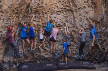 Bouldering in Hueco Tanks on 10/19/2021 with Blue Lizard Climbing and Yoga

Filename: SRM_20211019_1344240.jpg
Aperture: f/4.0
Shutter Speed: 1/125
Body: Canon EOS-1D Mark II
Lens: Canon EF 50mm f/1.8 II