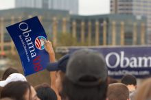 The Barack Obama "Kick-Ass" Rally--the Obama for president, 2008, rally

Filename: SRM_20070223_1351161.jpg
Aperture: f/4.0
Shutter Speed: 1/320
Body: Canon EOS 20D
Lens: Canon EF 80-200mm f/2.8 L