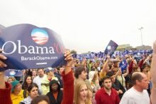 The Barack Obama "Kick-Ass" Rally--the Obama for president, 2008, rally

Filename: SRM_20070223_1424365.jpg
Aperture: f/8.0
Shutter Speed: 1/320
Body: Canon EOS-1D Mark II
Lens: Sigma 15-30mm f/3.5-4.5 EX Aspherical DG DF