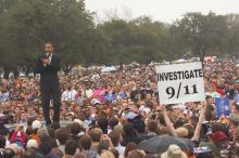 Obama speaking to a crowd of over 20,000 supporters at The Barack Obama "Kick-Ass" Rally--the Obama for president, 2008, rally, held in Austin, Friday, February 23, 2007.

Filename: SRM_20070223_1521400.jpg
Aperture: f/5.6
Shutter Speed: 1/320
Body: Canon EOS 20D
Lens: Canon EF 80-200mm f/2.8 L