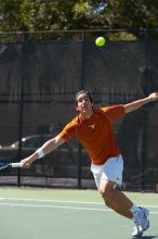 Luis Diaz Barriga.  The University of Texas (UT) men's tennis team defeated Georgia Tech (GT) Saturday, February 24, 2007..

Filename: SRM_20070224_1325265.jpg
Aperture: f/4.5
Shutter Speed: 1/800
Body: Canon EOS-1D Mark II
Lens: Canon EF 80-200mm f/2.8 L