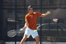 Luis Diaz Barriga.  The University of Texas (UT) men's tennis team defeated Georgia Tech (GT) Saturday, February 24, 2007..

Filename: SRM_20070224_1329108.jpg
Aperture: f/4.5
Shutter Speed: 1/800
Body: Canon EOS-1D Mark II
Lens: Canon EF 80-200mm f/2.8 L