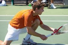 Luis Diaz Barriga and Bernhard Deussner (UT) defeated Jordan Delass and George Gvelesiani (GT) 8-4 at the third position in doubles.  The University of Texas (UT) men's tennis team defeated Georgia Tech (GT) Saturday, February 24, 2007.

Filename: SRM_20070224_1342182.jpg
Aperture: f/5.0
Shutter Speed: 1/1000
Body: Canon EOS-1D Mark II
Lens: Canon EF 80-200mm f/2.8 L