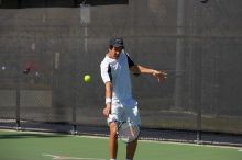 Luis Diaz Barriga.  The University of Texas (UT) men's tennis team defeated Georgia Tech (GT) Saturday, February 24, 2007..

Filename: SRM_20070224_1428321.jpg
Aperture: f/4.0
Shutter Speed: 1/8000
Body: Canon EOS-1D Mark II
Lens: Canon EF 80-200mm f/2.8 L