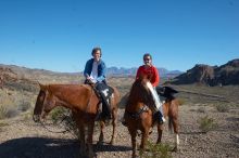 Horseback riding with Beth outside of Big Bend National Park, January 4, 2007.  The Chisos Mountains of Big Bend are visible behind us, with The Window opening up to Casa Grande.  She still has no idea that I am about to propose.

Filename: SRM_20070104_1445404-1.jpg
Aperture: f/11.0
Shutter Speed: 1/250
Body: Canon EOS 20D
Lens: Canon EF-S 18-55mm f/3.5-5.6