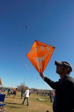 Madhav Tadikonda, class of 1997, and Anjali Patel, class of 1999, fly a UT kite at the 79th annual Zilker Park Kite Festival, Sunday, March 4, 2007.

Filename: SRM_20070304_1536445.jpg
Aperture: f/11.0
Shutter Speed: 1/250
Body: Canon EOS-1D Mark II
Lens: Sigma 15-30mm f/3.5-4.5 EX Aspherical DG DF