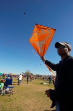 Madhav Tadikonda, class of 1997, and Anjali Patel, class of 1999, fly a UT kite at the 79th annual Zilker Park Kite Festival, Sunday, March 4, 2007.

Filename: SRM_20070304_1536466.jpg
Aperture: f/11.0
Shutter Speed: 1/250
Body: Canon EOS-1D Mark II
Lens: Sigma 15-30mm f/3.5-4.5 EX Aspherical DG DF
