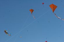 UT kites at the 79th annual Zilker Park Kite Festival, Sunday, March 4, 2007.

Filename: SRM_20070304_1541200.jpg
Aperture: f/14.0
Shutter Speed: 1/500
Body: Canon EOS 20D
Lens: Canon EF 80-200mm f/2.8 L