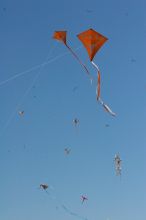 UT kites at the 79th annual Zilker Park Kite Festival, Sunday, March 4, 2007.

Filename: SRM_20070304_1541263.jpg
Aperture: f/14.0
Shutter Speed: 1/500
Body: Canon EOS 20D
Lens: Canon EF 80-200mm f/2.8 L