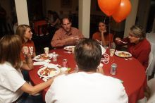 Emily Kleine and her parents, left, enjoy lunch with Liz Colquitt and her parents.  Kappa Kappa Gamma (KKG) hosted a parents' weekend barbecue before the UT vs Nebraska football game on Saturday, October 27, 2007 at their sorority house.

Filename: SRM_20071027_1142504.jpg
Aperture: f/8.0
Shutter Speed: 1/250
Body: Canon EOS 20D
Lens: Canon EF-S 18-55mm f/3.5-5.6