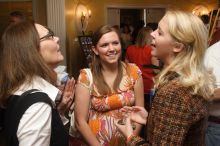 Laura Fowler, far right, with Georgia Dealey and her mother.  Kappa Kappa Gamma (KKG) hosted a parents' weekend barbecue before the UT vs Nebraska football game on Saturday, October 27, 2007 at their sorority house.

Filename: SRM_20071027_1230484.jpg
Aperture: f/8.0
Shutter Speed: 1/30
Body: Canon EOS 20D
Lens: Canon EF-S 18-55mm f/3.5-5.6