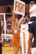 The Longhorns defeated the Huskers 3-0 on Wednesday night, October 24, 2007 at Gregory Gym.

Filename: SRM_20071024_1848284.jpg
Aperture: f/4.0
Shutter Speed: 1/160
Body: Canon EOS-1D Mark II
Lens: Canon EF 80-200mm f/2.8 L