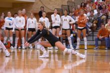 The Longhorns defeated the Huskers 3-0 on Wednesday night, October 24, 2007 at Gregory Gym.

Filename: SRM_20071024_1913500.jpg
Aperture: f/4.0
Shutter Speed: 1/400
Body: Canon EOS-1D Mark II
Lens: Canon EF 80-200mm f/2.8 L