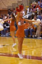 The Longhorns defeated the Huskers 3-0 on Wednesday night, October 24, 2007 at Gregory Gym.

Filename: SRM_20071024_1941523.jpg
Aperture: f/4.0
Shutter Speed: 1/320
Body: Canon EOS-1D Mark II
Lens: Canon EF 80-200mm f/2.8 L