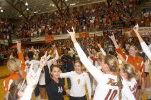 The Longhorns defeated the Huskers 3-0 on Wednesday night, October 24, 2007 at Gregory Gym.

Filename: SRM_20071024_2017566.jpg
Aperture: f/5.6
Shutter Speed: 1/100
Body: Canon EOS 20D
Lens: Canon EF-S 18-55mm f/3.5-5.6