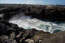 Hike to the Nakalele blowholes along the surf-beaten lava formations.

Filename: SRM_20071219_1224374.jpg
Aperture: f/8.0
Shutter Speed: 1/4000
Body: Canon EOS-1D Mark II
Lens: Sigma 15-30mm f/3.5-4.5 EX Aspherical DG DF