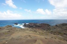 Hike to the Nakalele blowholes along the surf-beaten lava formations.

Filename: SRM_20071219_1323003.jpg
Aperture: f/10.0
Shutter Speed: 1/800
Body: Canon EOS-1D Mark II
Lens: Sigma 15-30mm f/3.5-4.5 EX Aspherical DG DF