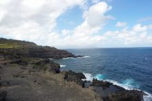 Hike to the Nakalele blowholes along the surf-beaten lava formations.

Filename: SRM_20071219_1324226.jpg
Aperture: f/10.0
Shutter Speed: 1/800
Body: Canon EOS-1D Mark II
Lens: Sigma 15-30mm f/3.5-4.5 EX Aspherical DG DF