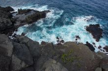 Hike to the Nakalele blowholes along the surf-beaten lava formations.

Filename: SRM_20071219_1326031.jpg
Aperture: f/10.0
Shutter Speed: 1/800
Body: Canon EOS-1D Mark II
Lens: Sigma 15-30mm f/3.5-4.5 EX Aspherical DG DF