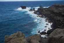 Hike to the Nakalele blowholes along the surf-beaten lava formations.

Filename: SRM_20071219_1332584.jpg
Aperture: f/10.0
Shutter Speed: 1/800
Body: Canon EOS-1D Mark II
Lens: Sigma 15-30mm f/3.5-4.5 EX Aspherical DG DF