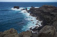 Hike to the Nakalele blowholes along the surf-beaten lava formations.

Filename: SRM_20071219_1333015.jpg
Aperture: f/10.0
Shutter Speed: 1/800
Body: Canon EOS-1D Mark II
Lens: Sigma 15-30mm f/3.5-4.5 EX Aspherical DG DF