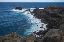 Hike to the Nakalele blowholes along the surf-beaten lava formations.

Filename: SRM_20071219_1333016.jpg
Aperture: f/10.0
Shutter Speed: 1/800
Body: Canon EOS-1D Mark II
Lens: Sigma 15-30mm f/3.5-4.5 EX Aspherical DG DF