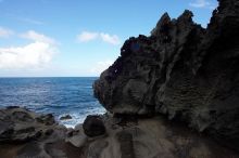 Hike to the Nakalele blowholes along the surf-beaten lava formations.

Filename: SRM_20071219_1337319.jpg
Aperture: f/10.0
Shutter Speed: 1/800
Body: Canon EOS-1D Mark II
Lens: Sigma 15-30mm f/3.5-4.5 EX Aspherical DG DF