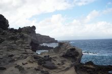 Hike to the Nakalele blowholes along the surf-beaten lava formations.

Filename: SRM_20071219_1338599.jpg
Aperture: f/10.0
Shutter Speed: 1/640
Body: Canon EOS-1D Mark II
Lens: Sigma 15-30mm f/3.5-4.5 EX Aspherical DG DF