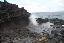 Hike to the Nakalele blowholes along the surf-beaten lava formations.

Filename: SRM_20071219_1342282.jpg
Aperture: f/10.0
Shutter Speed: 1/1250
Body: Canon EOS-1D Mark II
Lens: Sigma 15-30mm f/3.5-4.5 EX Aspherical DG DF