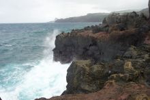 Hike to the Nakalele blowholes along the surf-beaten lava formations.

Filename: SRM_20071219_1346316.jpg
Aperture: f/10.0
Shutter Speed: 1/250
Body: Canon EOS-1D Mark II
Lens: Sigma 15-30mm f/3.5-4.5 EX Aspherical DG DF