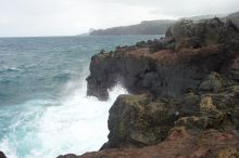 Hike to the Nakalele blowholes along the surf-beaten lava formations.

Filename: SRM_20071219_1346317.jpg
Aperture: f/10.0
Shutter Speed: 1/250
Body: Canon EOS-1D Mark II
Lens: Sigma 15-30mm f/3.5-4.5 EX Aspherical DG DF