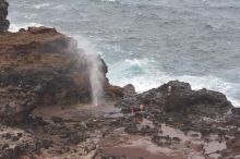 Hike to the Nakalele blowholes along the surf-beaten lava formations.

Filename: SRM_20071219_1405299.jpg
Aperture: f/8.0
Shutter Speed: 1/320
Body: Canon EOS 20D
Lens: Canon EF 80-200mm f/2.8 L