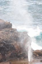 Hike to the Nakalele blowholes along the surf-beaten lava formations.

Filename: SRM_20071219_1413350.jpg
Aperture: f/5.6
Shutter Speed: 1/800
Body: Canon EOS 20D
Lens: Canon EF 300mm f/2.8 L IS