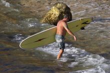 Surfers in Honolua Bay, Maui, Hawai'i, 2007.

Filename: SRM_20071217_1613465.jpg
Aperture: f/5.6
Shutter Speed: 1/2000
Body: Canon EOS 20D
Lens: Canon EF 300mm f/2.8 L IS