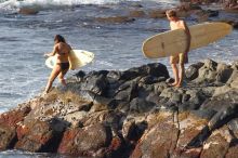 Surfers in Honolua Bay, Maui, Hawai'i, 2007.

Filename: SRM_20071217_1619487.jpg
Aperture: f/5.6
Shutter Speed: 1/1000
Body: Canon EOS 20D
Lens: Canon EF 300mm f/2.8 L IS