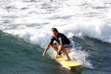 Surfers in Honolua Bay, Maui, Hawai'i, 2007.

Filename: SRM_20071217_1623571.jpg
Aperture: f/5.6
Shutter Speed: 1/1250
Body: Canon EOS 20D
Lens: Canon EF 300mm f/2.8 L IS
